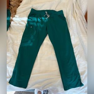 Hunter green kade figs bottom scrubs
